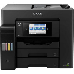 Epson EcoTank ET-5850 - Multifunction printer - colour - ink-jet - A4 (210 x 297 mm) (original) - A4 (media) - up to 32 ppm (printing) - 550 sheets - 33.6 Kbps - USB 2.0, LAN, Wi-Fi(ac) - black